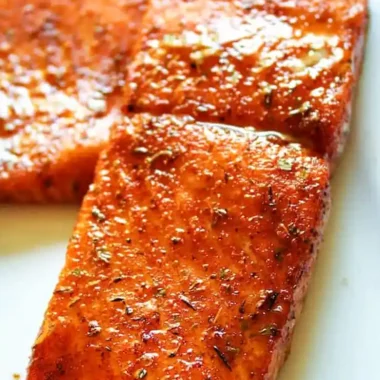 Spicy Cajun Glazed Brown Sugar Salmon