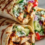 Zesty Greek Chicken Wraps