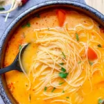 Creamy Thai Coconut Curry Soup