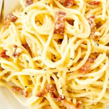 Creamy Beef Bacon Carbonara