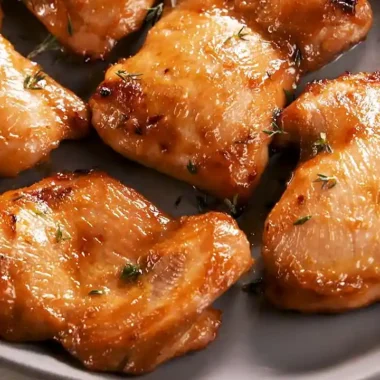 Honey Soy Mustard Baked Chicken Thighs