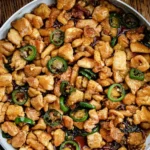 Savory and Spicy Sesame Jalapeno Chicken