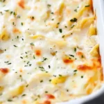 Three Cheese Chicken Alfredo Bake