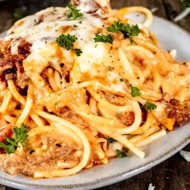 Creamy Baked TikTok Spaghetti