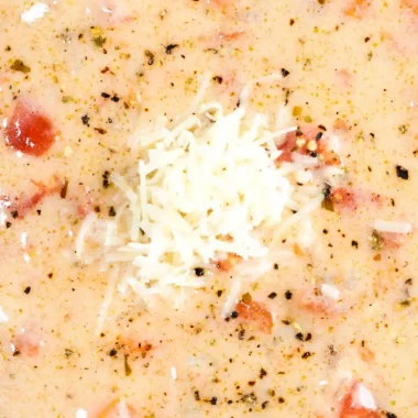 Creamy Tomato Basil Parmesan Soup