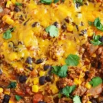 Cheesy Beef Tortilla Casserole