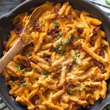 Creamy Vegan Sun-Dried Tomato Alfredo