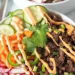 Deconstructed Vietnamese Banh Mi Beef Bowls