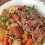 Savory Slow Cooker Pot Roast with Seasoning Packets