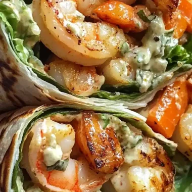 Smoky Grilled Shrimp Caesar Wraps