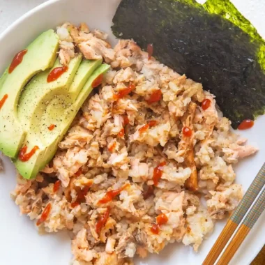 Quick Salmon and Rice Bowl