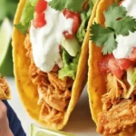 Slow Cooker Shredded Chicken Tacos