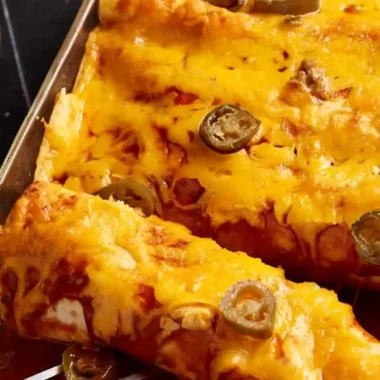 Creamy Beef and Cheese Enchiladas with Flour Tortillas