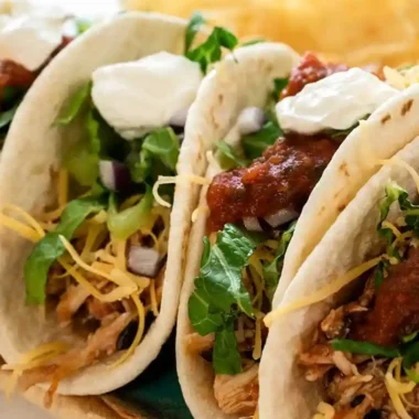 Slow Cooker 4-Ingredient Chicken Tacos