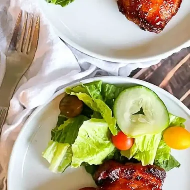 Air Fryer Barbecue Chicken Thighs