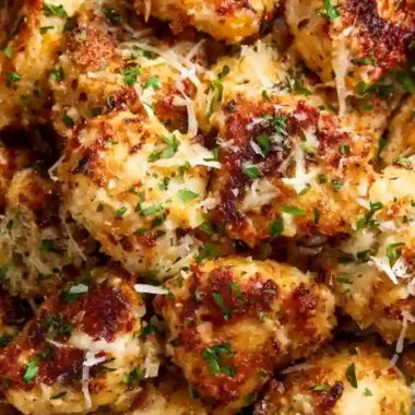 Crispy Air Fryer Garlic Parmesan Chicken Bites