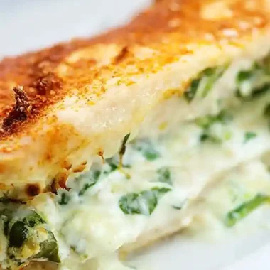 Air Fryer Creamy Spinach Stuffed Chicken