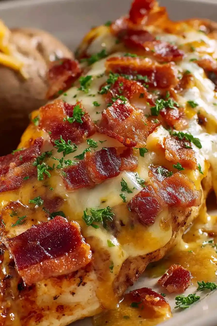 Savory Honey Mustard Glazed Chicken Bake