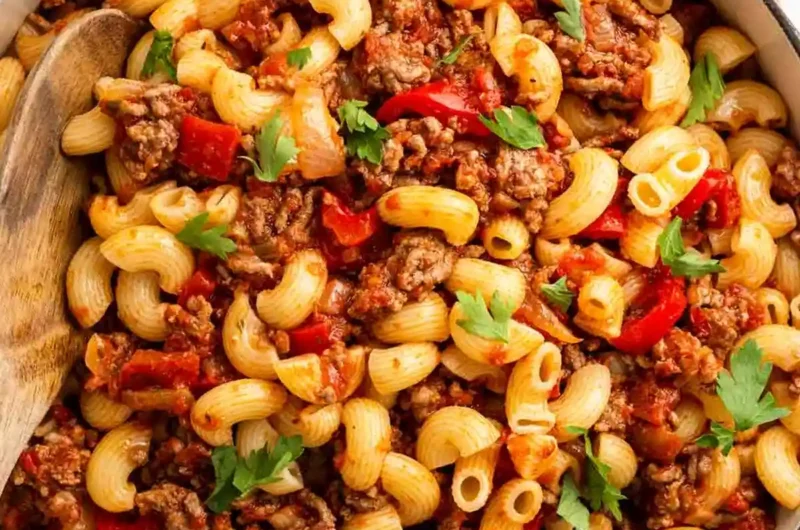 Hearty American Ground Beef Goulash