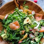 Fresh Arugula and Fennel Salad with Smoked Salmon