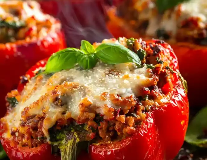 Authentic Italian Stuffed Bell Peppers