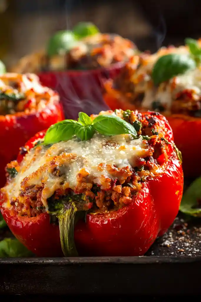 Authentic Italian Stuffed Bell Peppers