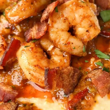 Creamy Southern Shrimp and Grits with Savory Pan Sauce