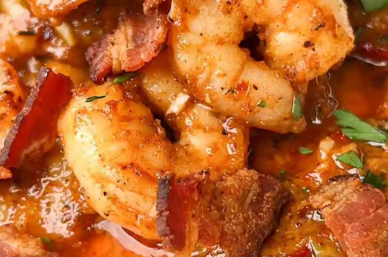 Creamy Southern Shrimp and Grits with Savory Pan Sauce