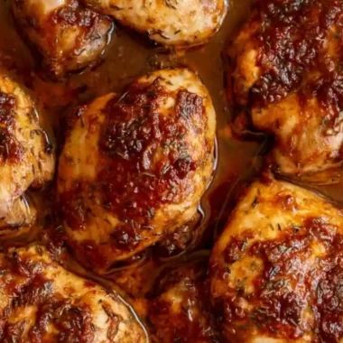 Oven-Baked Balsamic Chicken Thighs