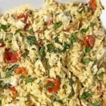 Creamy Boursin Chicken and Orzo Bake