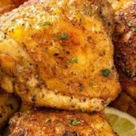 Crispy Oven Baked Chicken Thighs