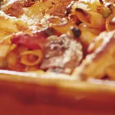 Baked Penne with Roasted Vegetables