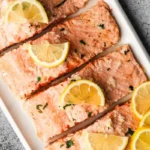 Easy Lemon Garlic Butter Baked Salmon