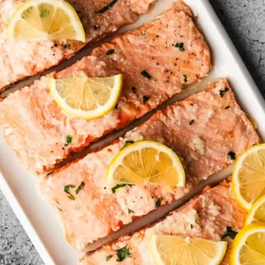 Easy Lemon Garlic Butter Baked Salmon
