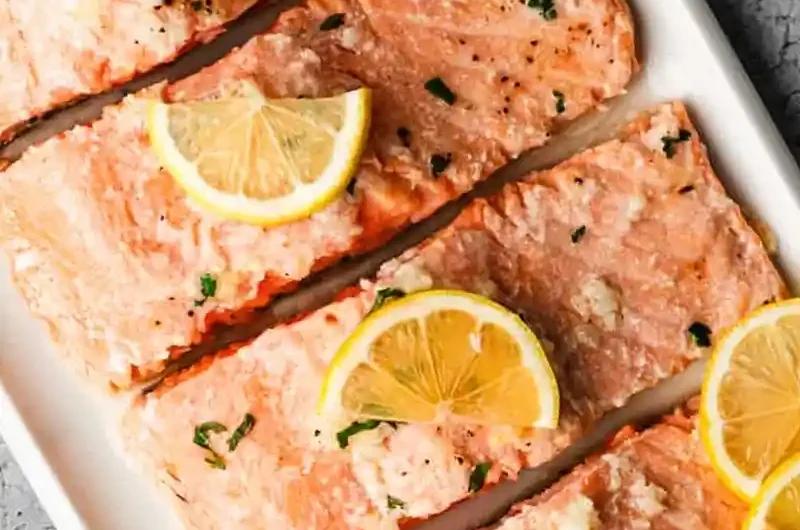 Easy Lemon Garlic Butter Baked Salmon
