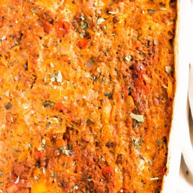 Baked Italian Spaghetti Squash Casserole (Paleo, Whole30, Keto)