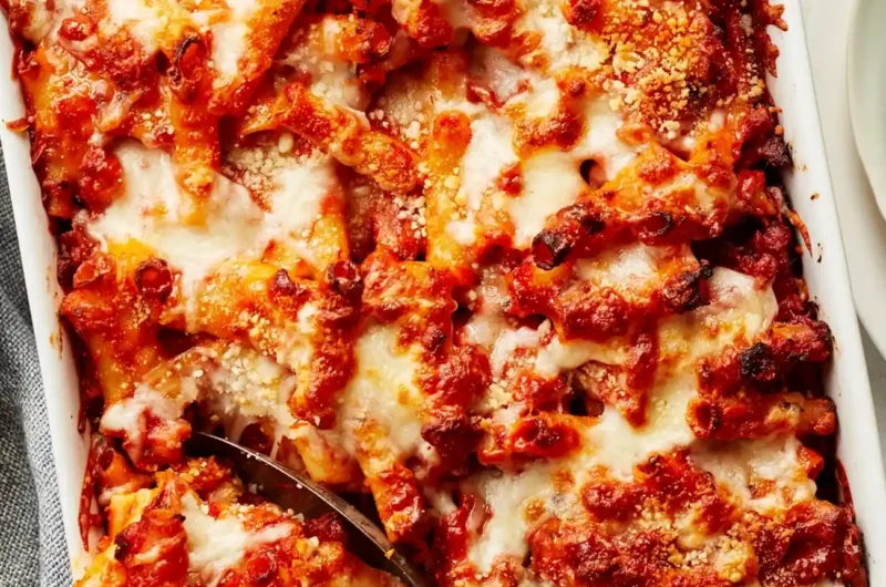 Creamy Baked Ziti with Italian-Style Beef Sausage