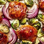 Sheet Pan Roasted Balsamic Chicken with Brussels Sprouts