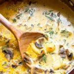 Creamy Potato and Mushroom Soup