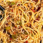 Angel Hair Pasta with Chinese Beef Sauce
