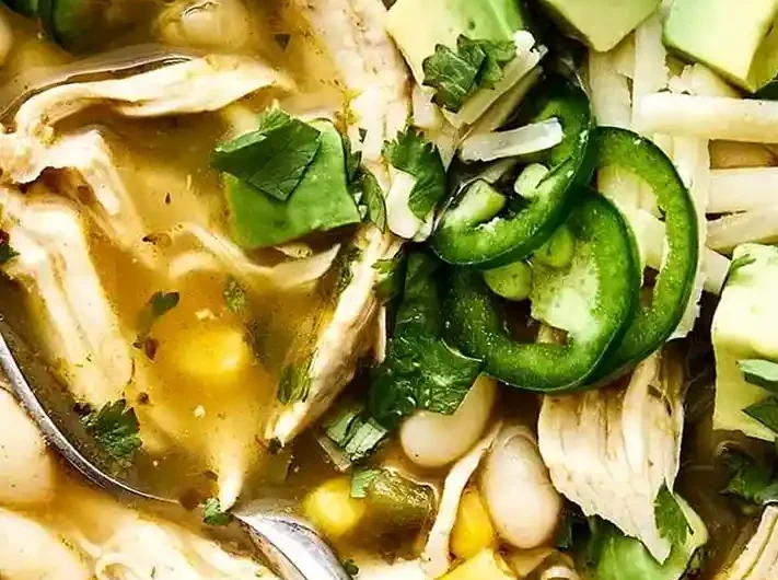 Hearty White Chicken Chili with White Beans and Corn
