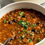 Hearty Black Bean and Lentil Soup