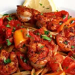 Zesty Blackened Shrimp Pasta
