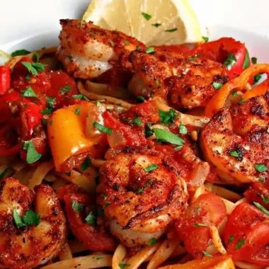 Zesty Blackened Shrimp Pasta