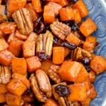 Cinnamon-Glazed Butternut Squash with Toasted Pecans and Cranberries