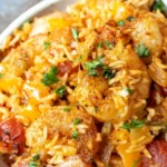 Spicy Cajun Shrimp and Rice Bake