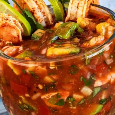 Grilled Mexican Shrimp Cocktail (Campechana)