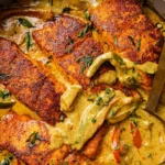 Caribbean-Style Coconut Curry Salmon