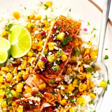 Chili Lime Salmon with Esquites