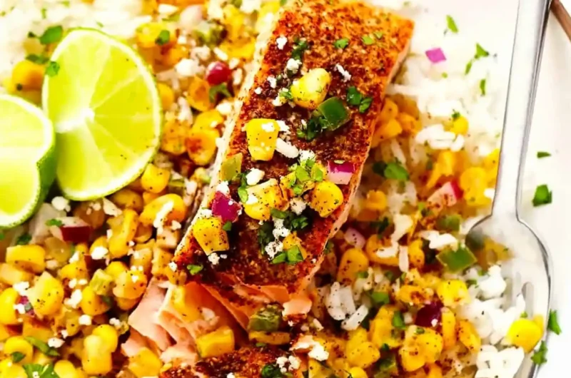Chili Lime Salmon with Esquites
